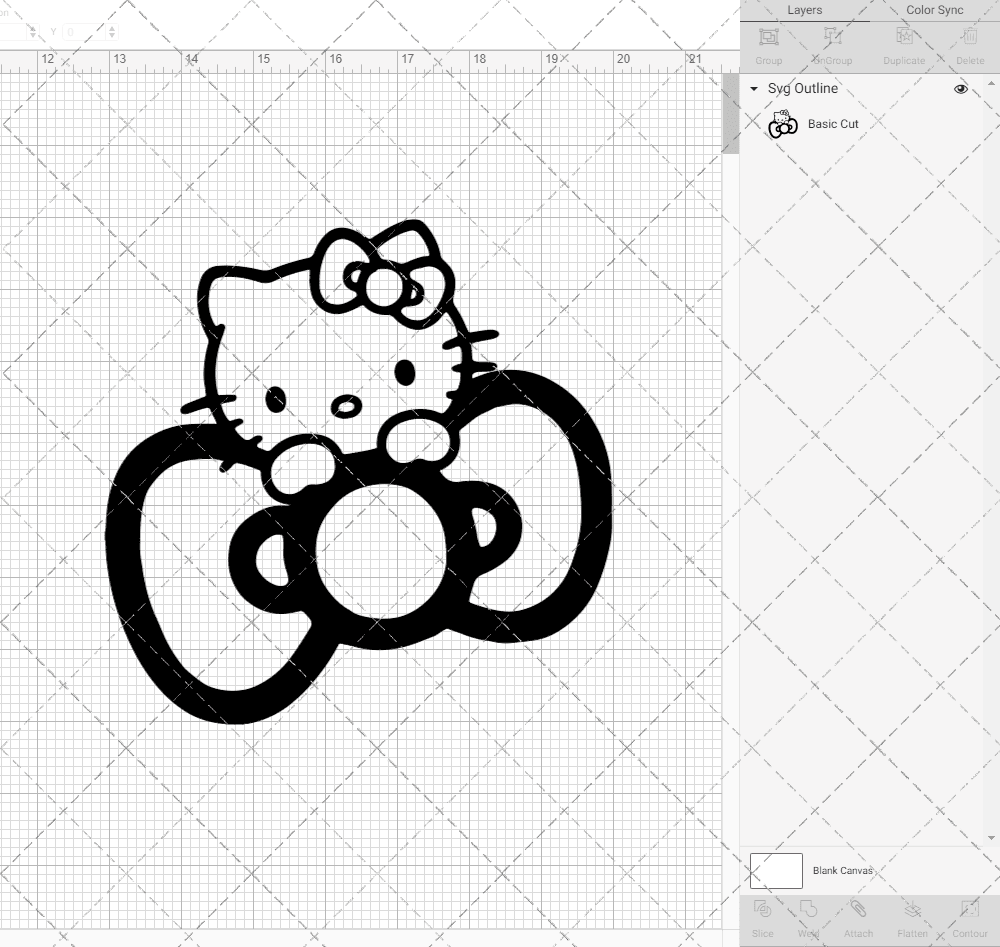 Hello Kitty - Sanrio 007, Svg, Dxf, Eps, Png - SvgShopArt