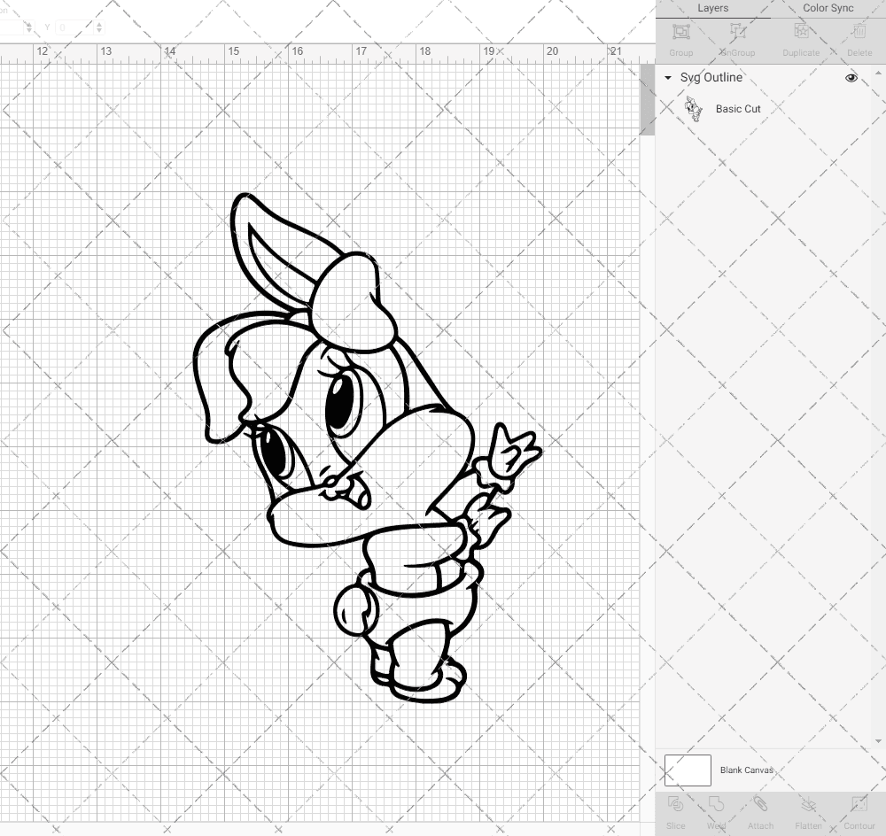 Lola Bunny - Baby Looney Tunes, Svg, Dxf, Eps, Png - SvgShopArt