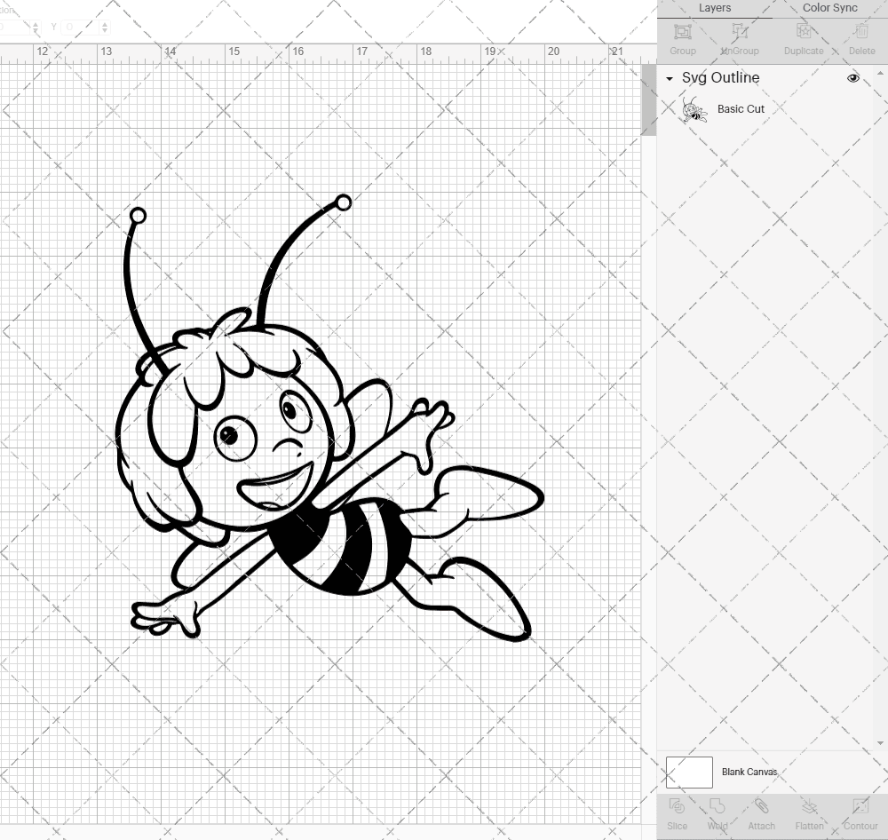 Maya the Bee 002, Svg, Dxf, Eps, Png - SvgShopArt