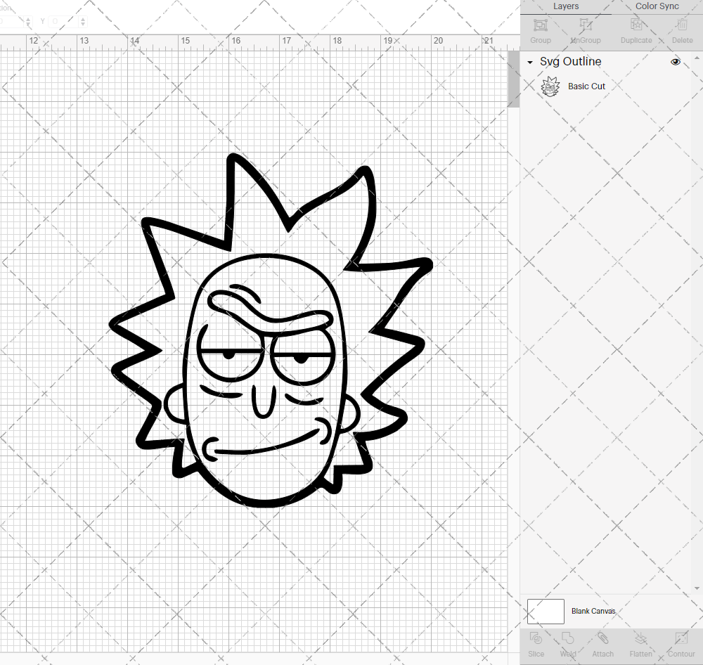 Rick - Rick and Morty, Svg, Dxf, Eps, Png - SvgShopArt