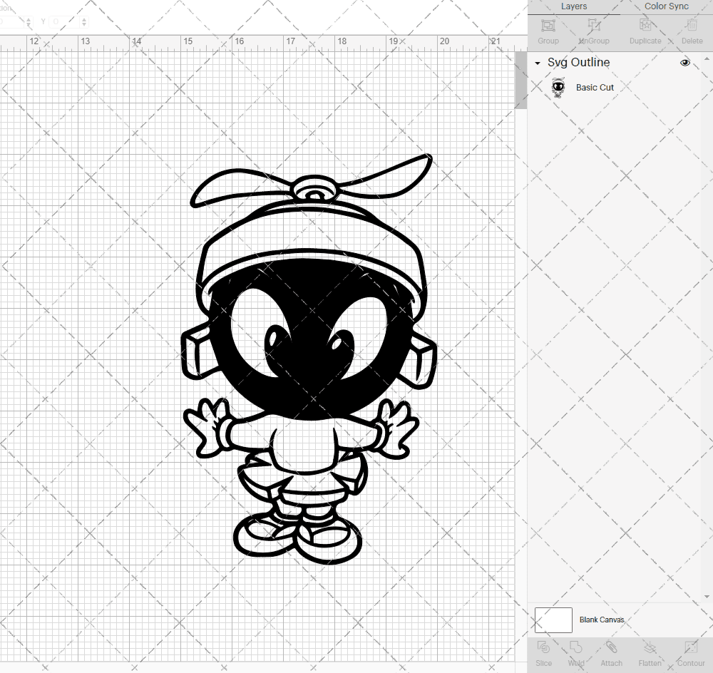 Marvin the Martian - Baby Looney Tunes, Svg, Dxf, Eps, Png - SvgShopArt
