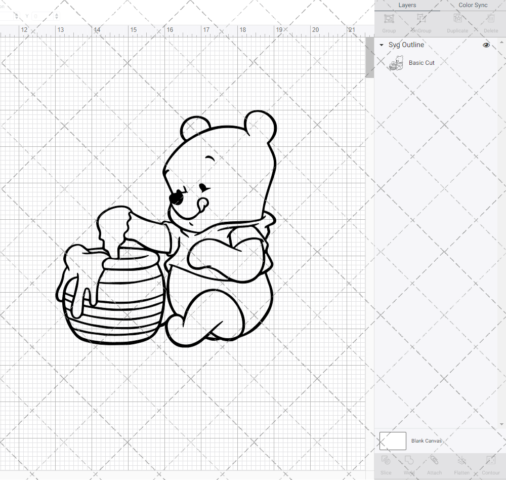 Baby Winnie The Pooh 005, Svg, Dxf, Eps, Png - SvgShopArt
