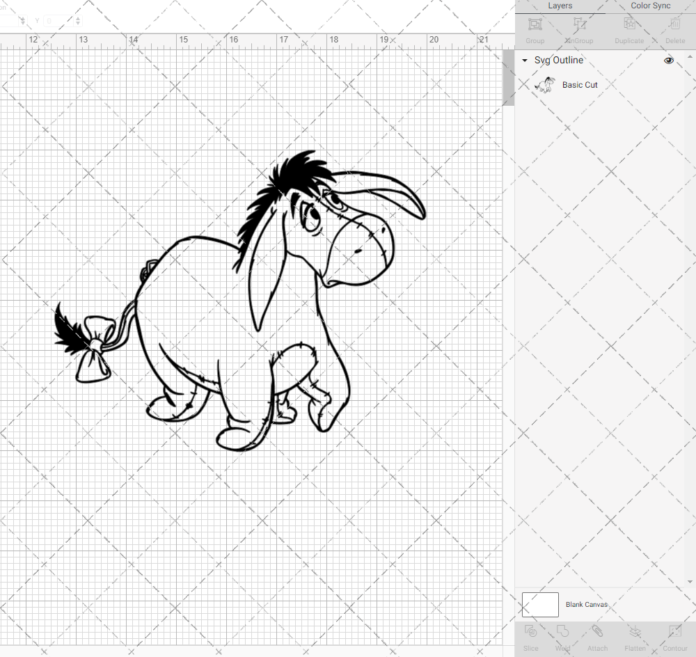 Eeyore - Winnie The Pooh, Svg, Dxf, Eps, Png - SvgShopArt