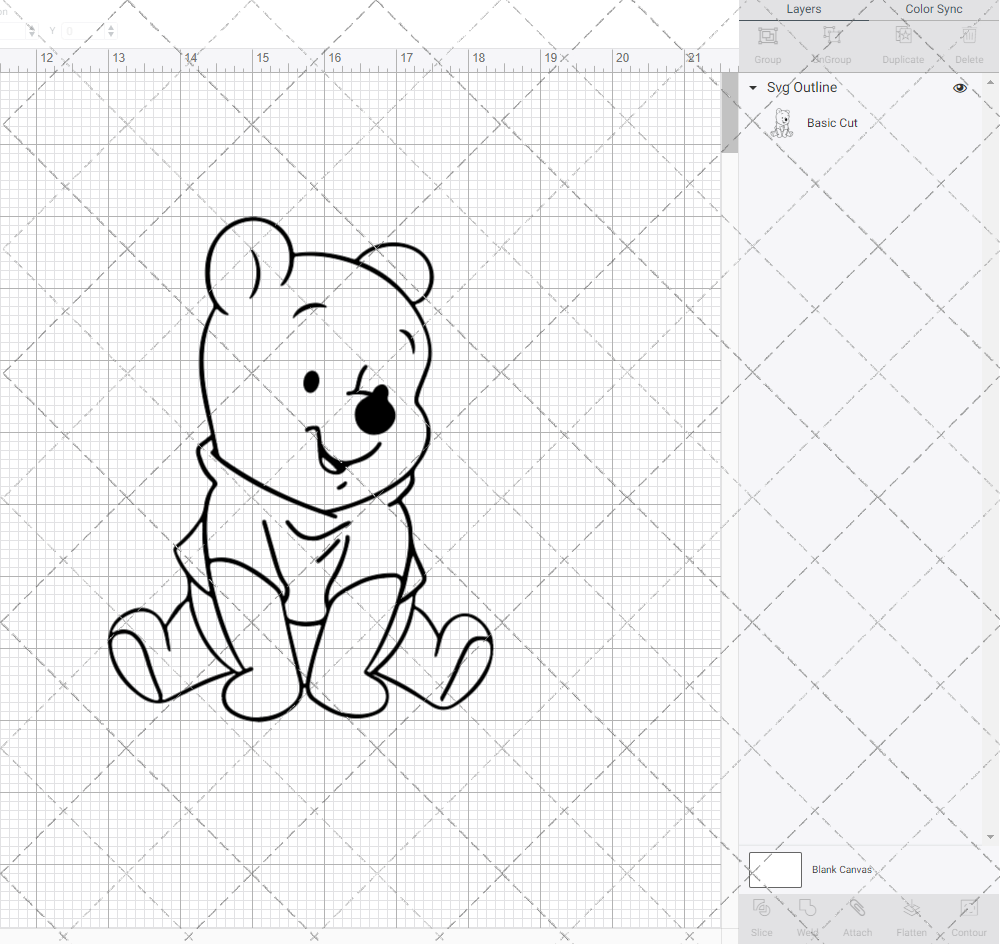 Baby Winnie The Pooh, Svg, Dxf, Eps, Png - SvgShopArt