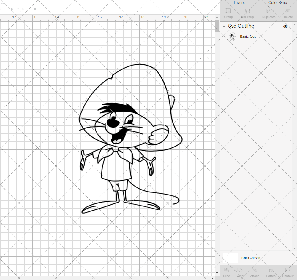 Speedy Gonzales - Looney Tunes 002, Svg, Dxf, Eps, Png - SvgShopArt