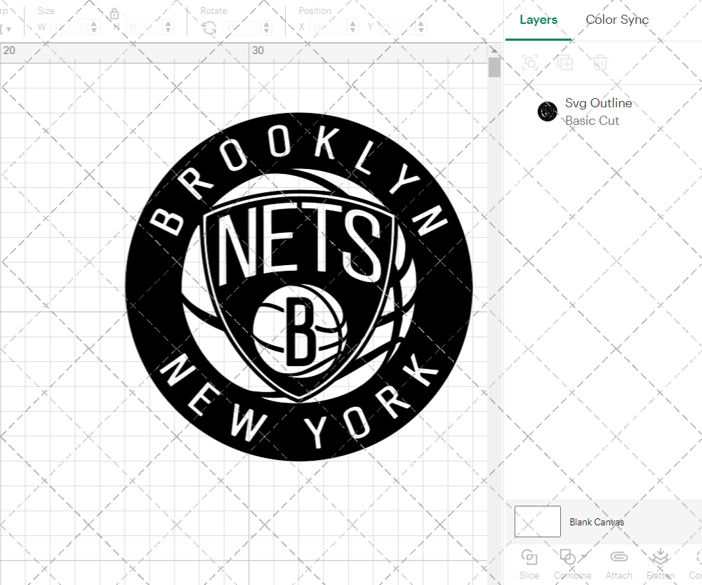 Brooklyn Nets Circle 2012 003, Svg, Dxf, Eps, Png - SvgShopArt