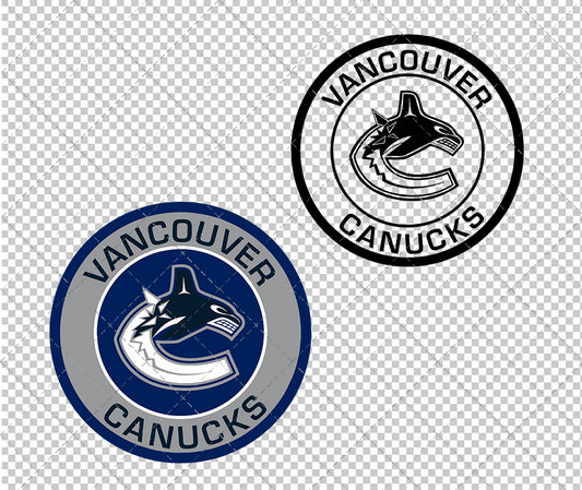 Vancouver Canucks Circle 2019 004, Svg, Dxf, Eps, Png - SvgShopArt