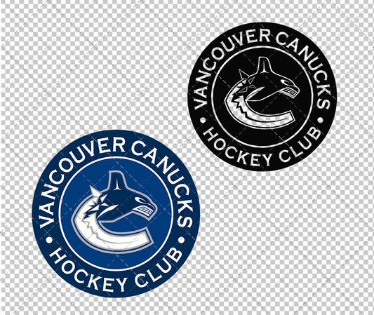 Vancouver Canucks Circle 2019, Svg, Dxf, Eps, Png - SvgShopArt