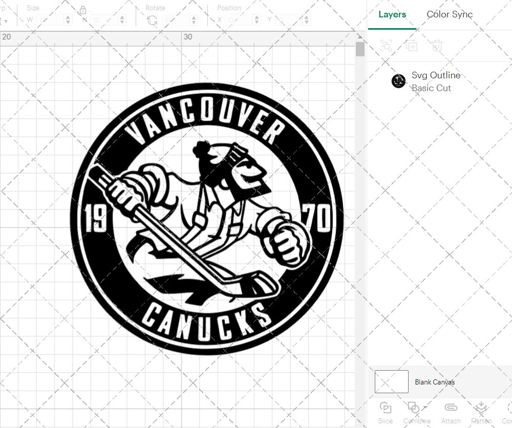 Vancouver Canucks Circle 2007, Svg, Dxf, Eps, Png - SvgShopArt