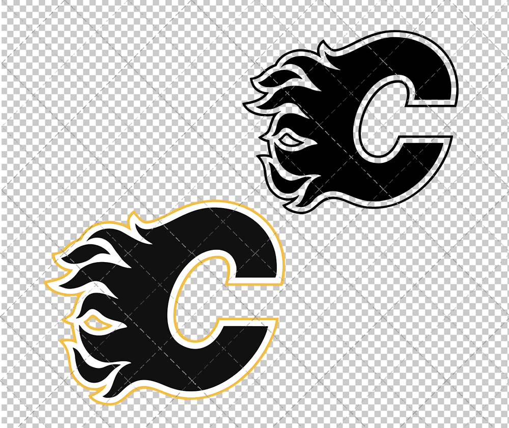 Calgary Flames Jersey 2003, Svg, Dxf, Eps, Png - SvgShopArt