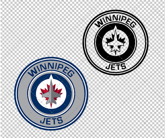 Winnipeg Jets Circle 2011 002, Svg, Dxf, Eps, Png - SvgShopArt