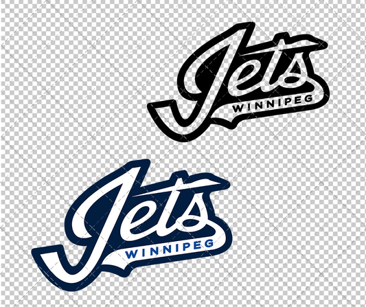 Winnipeg Jets Wordmark 2018, Svg, Dxf, Eps, Png - SvgShopArt