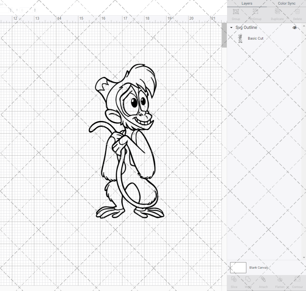 Abu the Monkey - Aladdin, Svg, Dxf, Eps, Png SvgShopArt