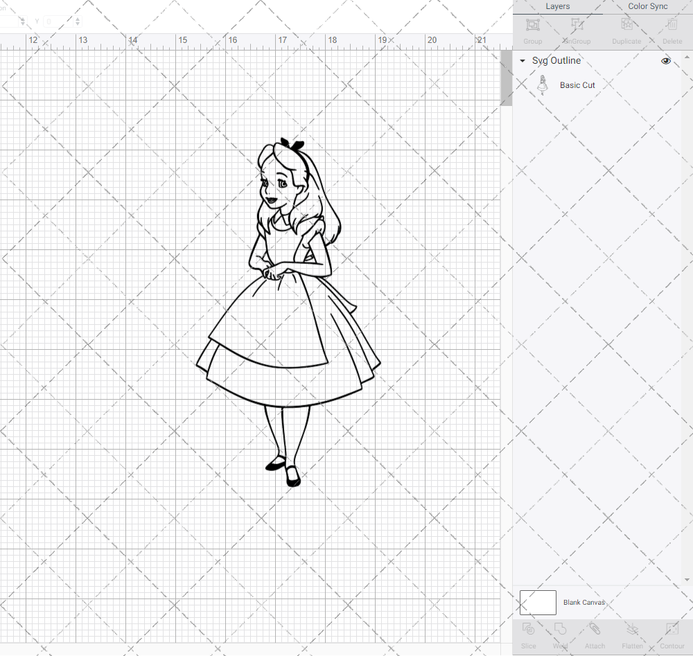 Alice in Wonderland 002, Svg, Dxf, Eps, Png SvgShopArt