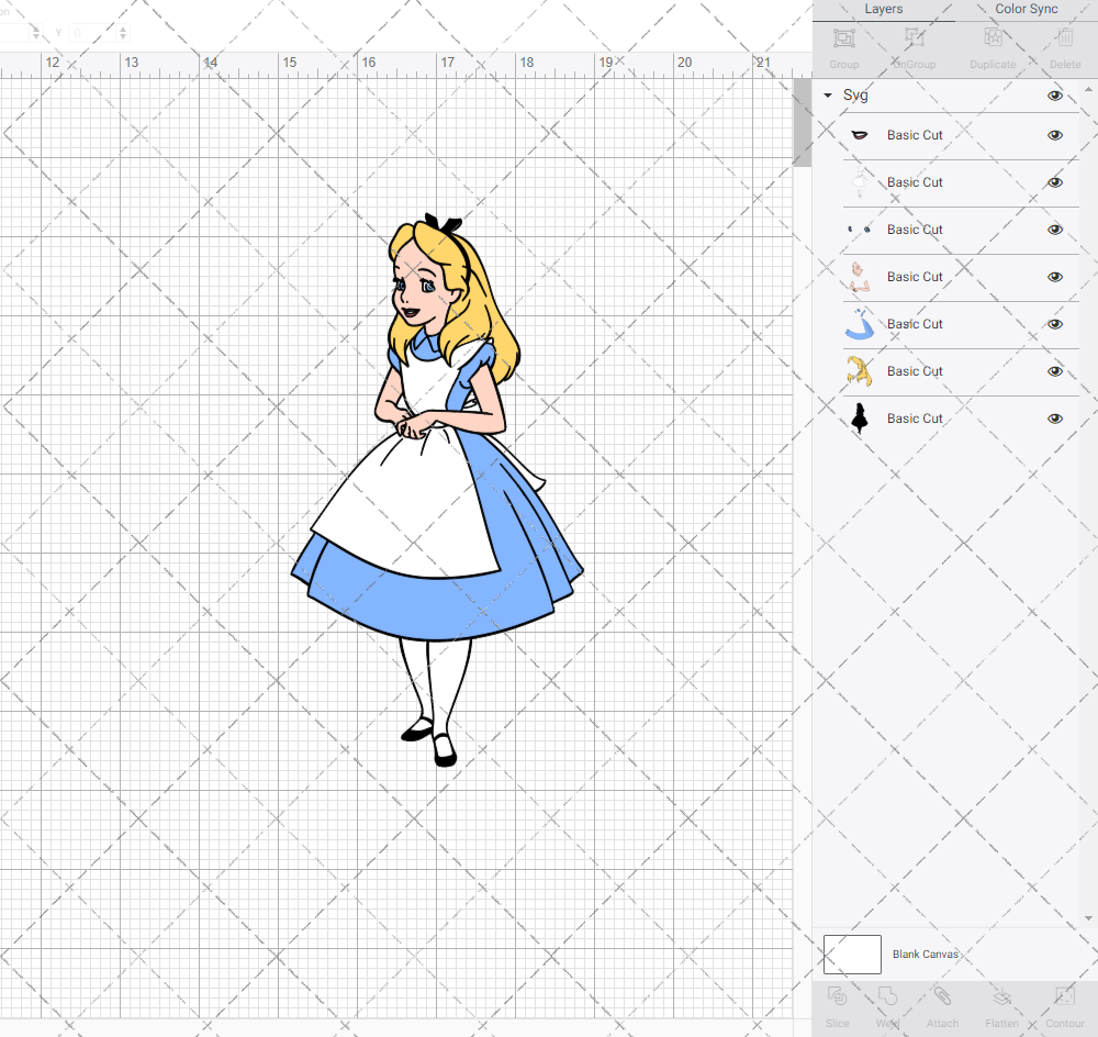 Alice in Wonderland 002, Svg, Dxf, Eps, Png SvgShopArt