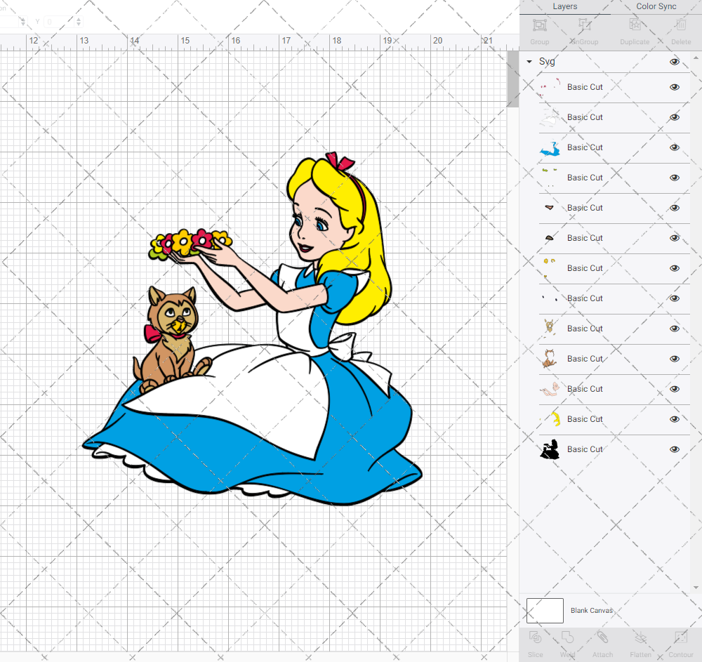 Alice in Wonderland, Svg, Dxf, Eps, Png SvgShopArt