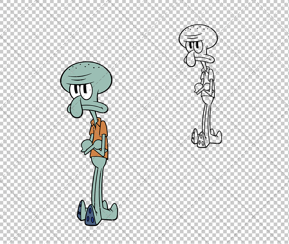 Also Squidward - SpongeBob SquarePants 002, Svg, Dxf, Eps, Png SvgShopArt