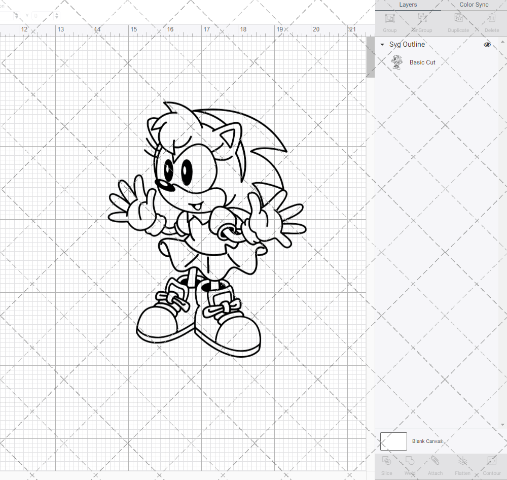 Amy Rose - Sonic the Hedgehog, Svg, Dxf, Eps, Png SvgShopArt