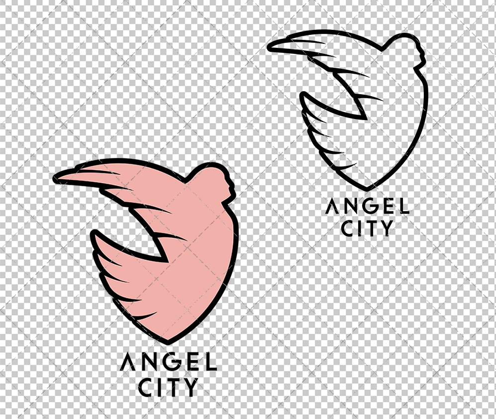Angel City FC Alternate 2022, Svg, Dxf, Eps, Png