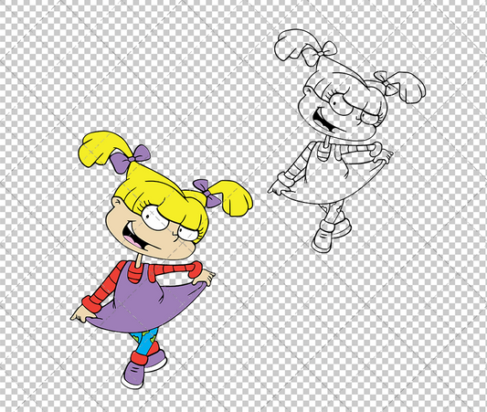 Angelica Pickles - Rugrats, Svg, Dxf, Eps, Png SvgShopArt