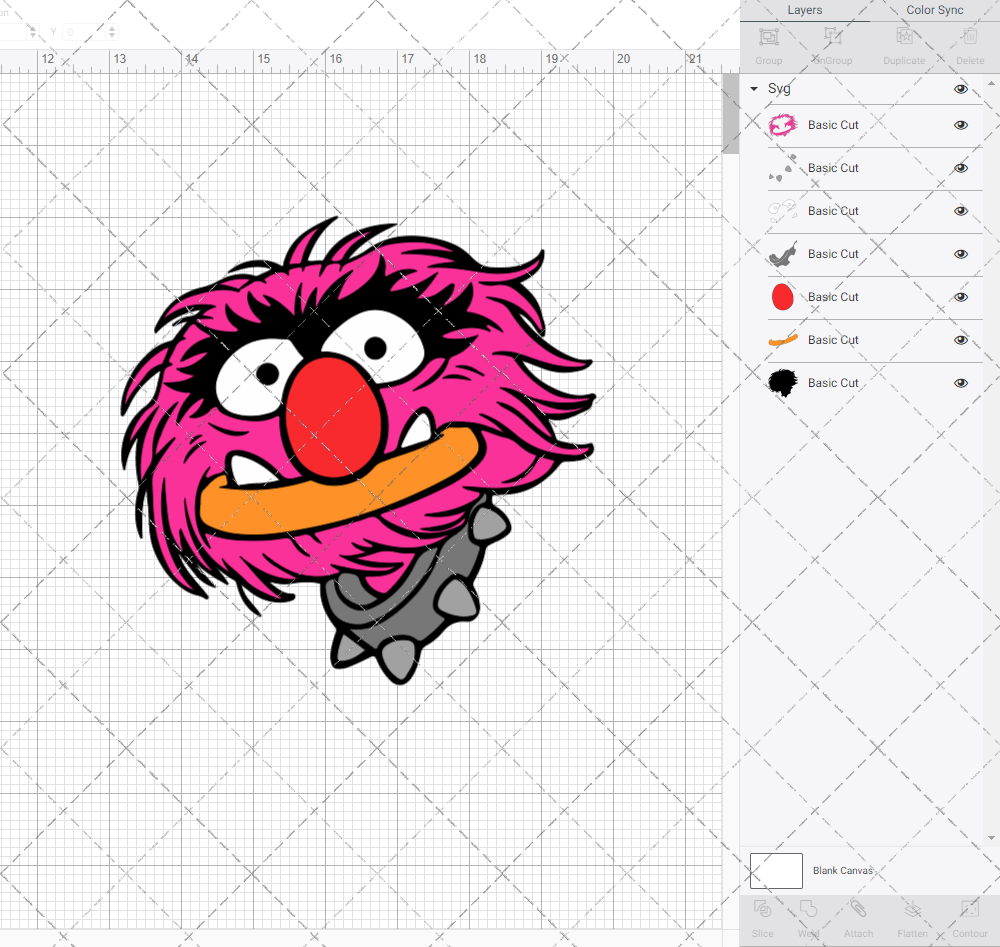 Animal - The Muppet 002, Svg, Dxf, Eps, Png SvgShopArt