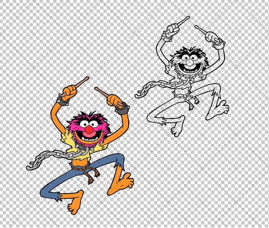 Animal - The Muppet 004, Svg, Dxf, Eps, Png SvgShopArt