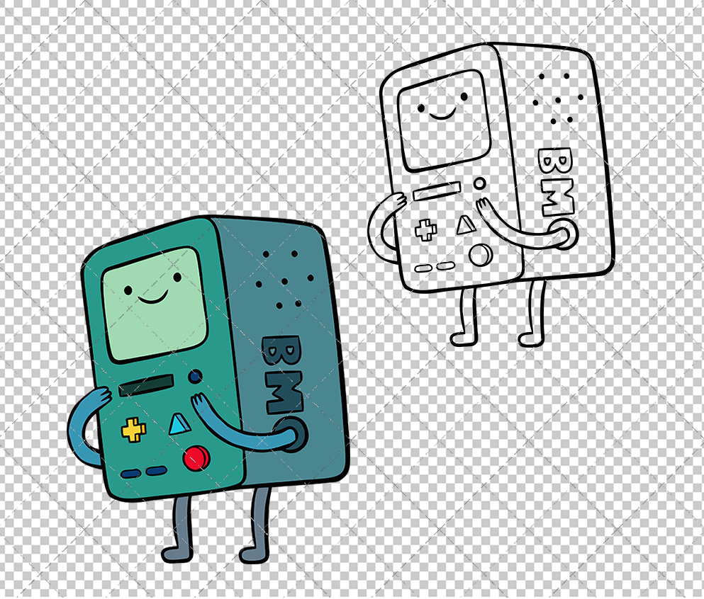 BMO - Adventure Time, Svg, Dxf, Eps, Png SvgShopArt