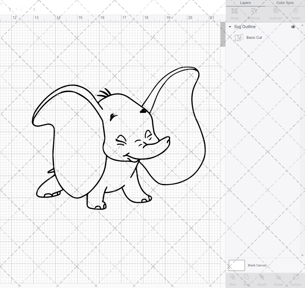 Baby Dumbo - Dumbo, Svg, Dxf, Eps, Png SvgShopArt