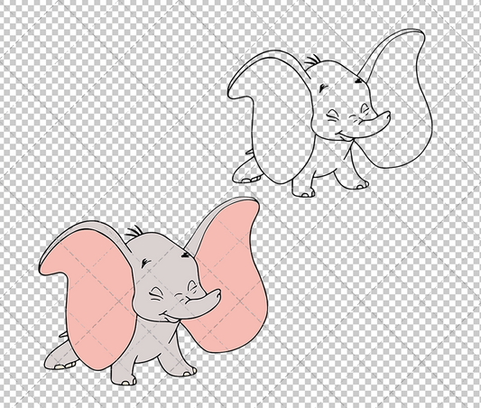 Baby Dumbo - Dumbo, Svg, Dxf, Eps, Png SvgShopArt