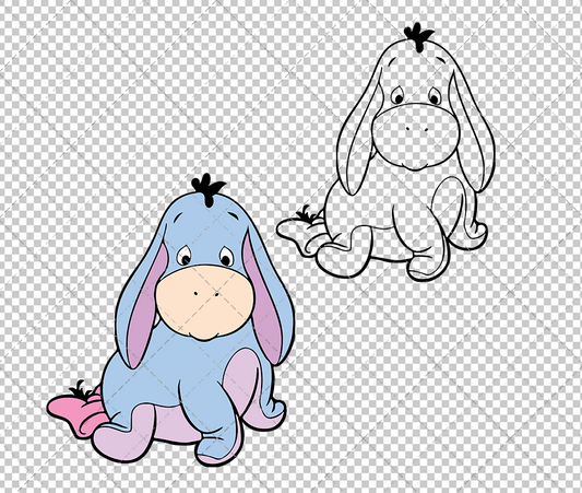 Baby Eeyore - Winnie The Pooh 002, Svg, Dxf, Eps, Png SvgShopArt