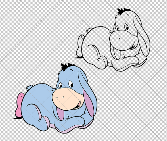 Baby Eeyore - Winnie The Pooh 003, Svg, Dxf, Eps, Png SvgShopArt
