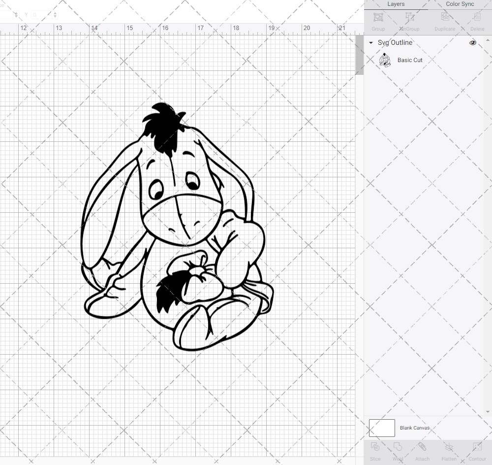 Baby Eeyore - Winnie The Pooh, Svg, Dxf, Eps, Png SvgShopArt