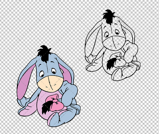 Baby Eeyore - Winnie The Pooh, Svg, Dxf, Eps, Png SvgShopArt