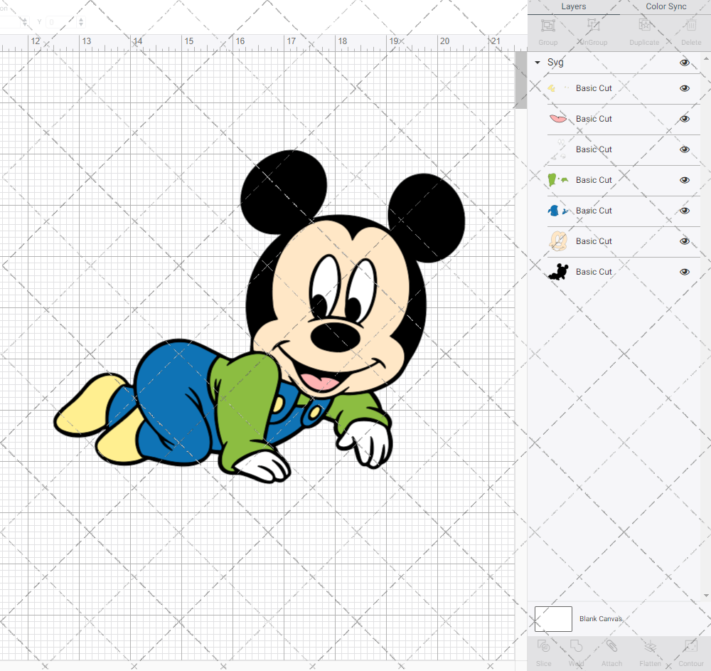 Baby Mickey Mouse 002, Svg, Dxf, Eps, Png SvgShopArt