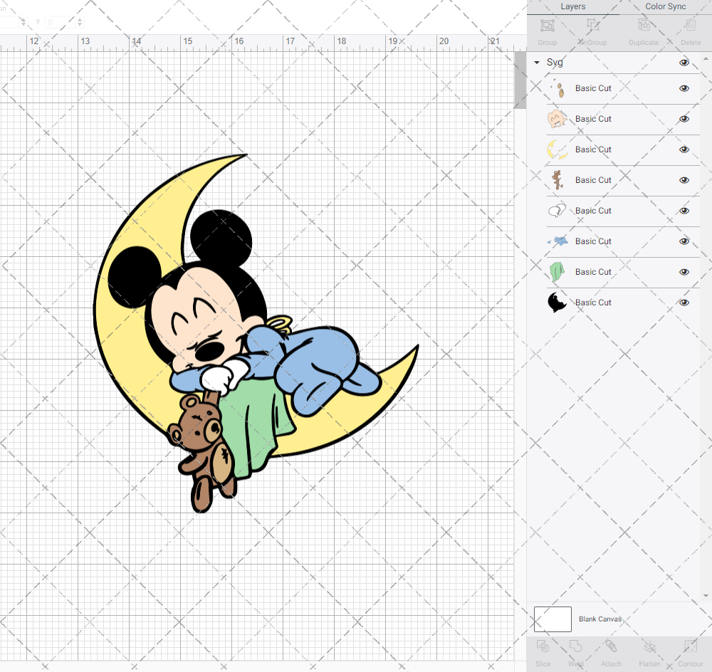 Baby Mickey Mouse 004, Svg, Dxf, Eps, Png SvgShopArt