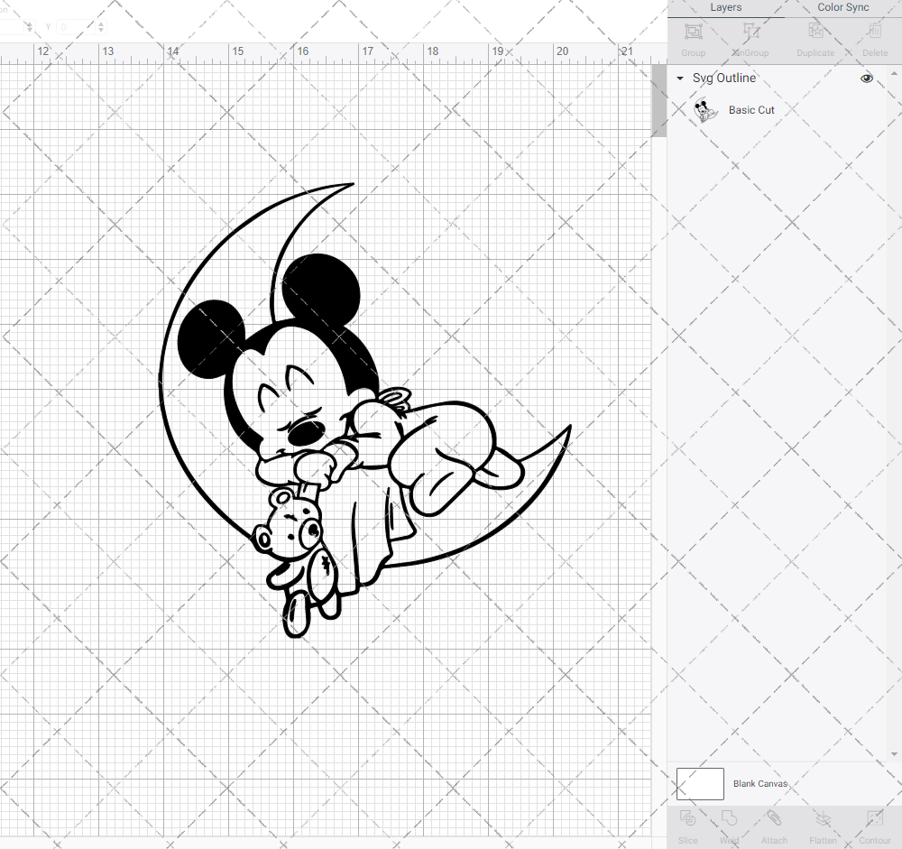 Baby Mickey Mouse 004, Svg, Dxf, Eps, Png SvgShopArt