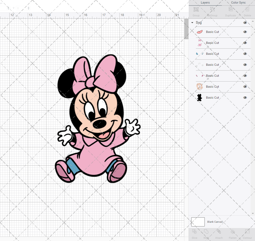 Baby Minnie Mouse, Svg, Dxf, Eps, Png SvgShopArt