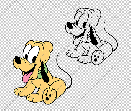 Baby Pluto, Svg, Dxf, Eps, Png SvgShopArt