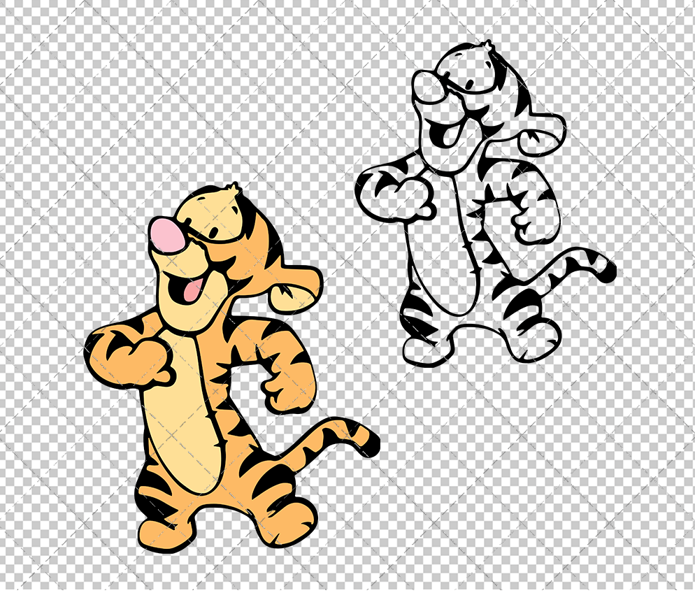 Baby Tigger - Winnie The Pooh 002, Svg, Dxf, Eps, Png SvgShopArt