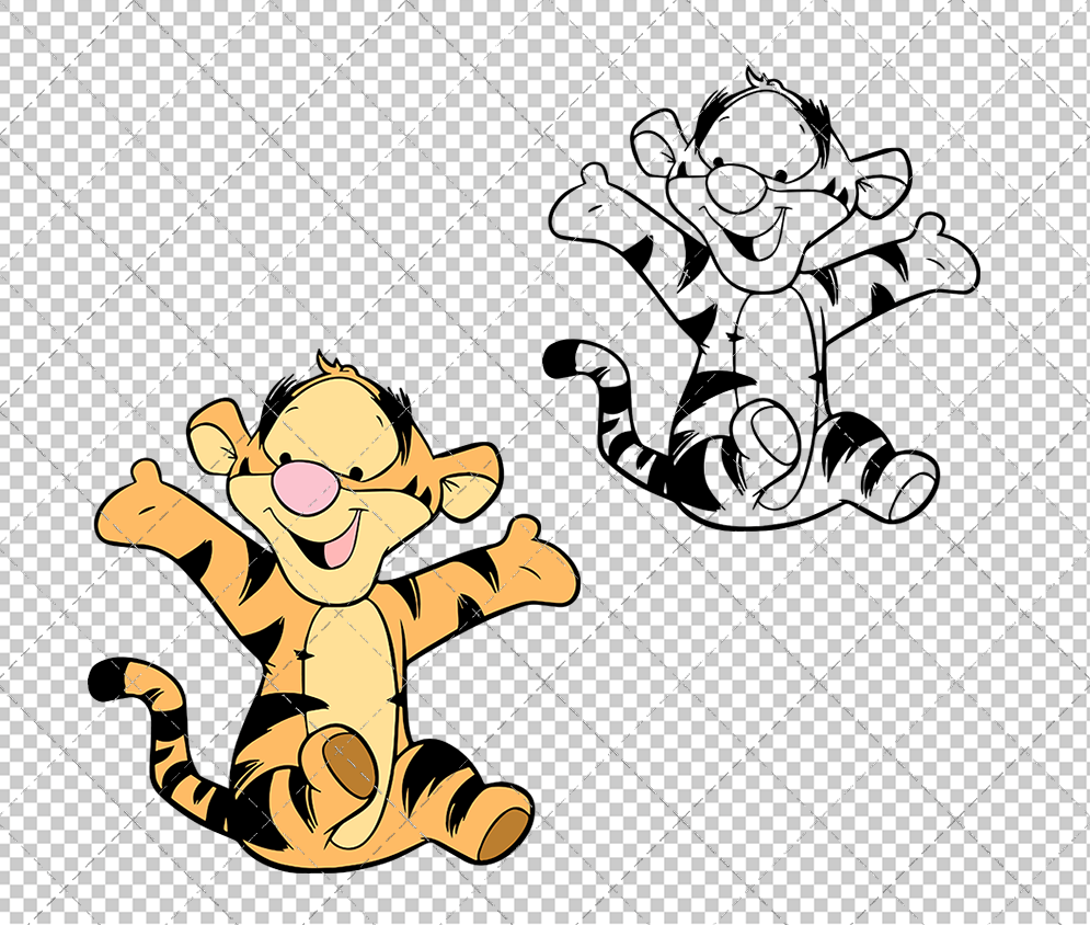 Baby Tigger - Winnie The Pooh 003, Svg, Dxf, Eps, Png SvgShopArt