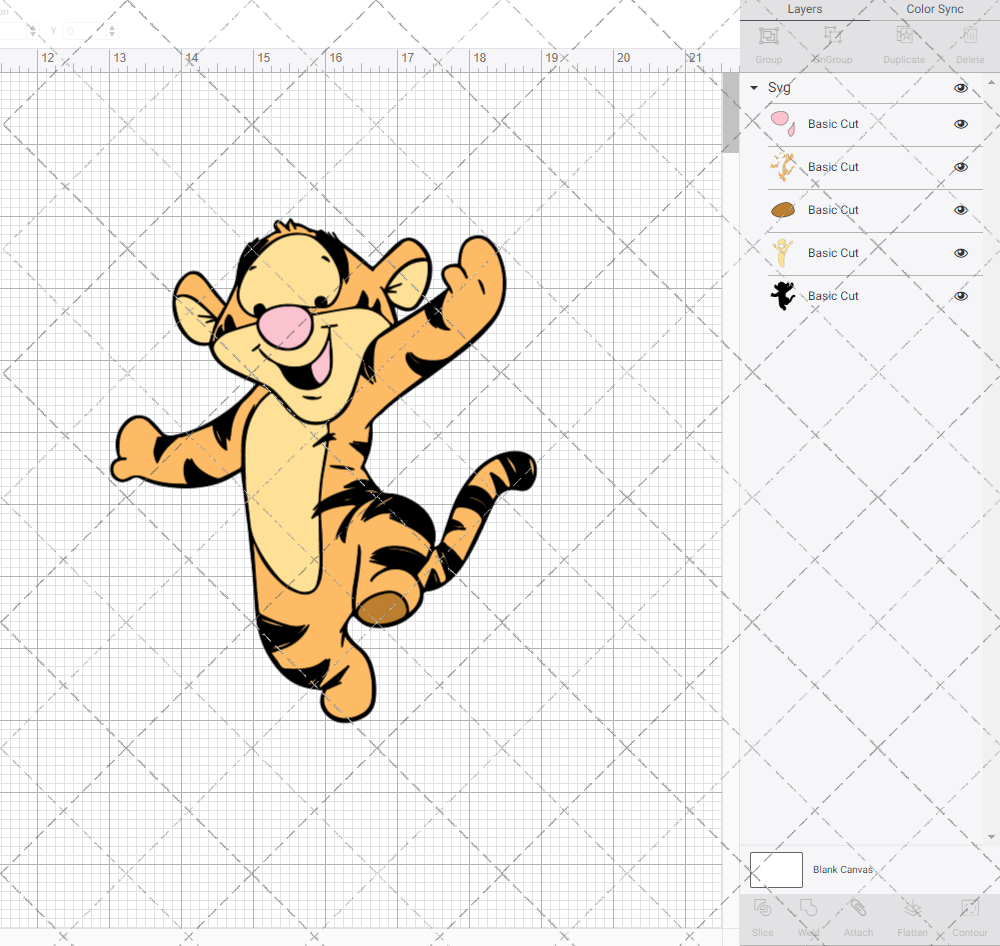 Baby Tigger - Winnie The Pooh 005, Svg, Dxf, Eps, Png SvgShopArt