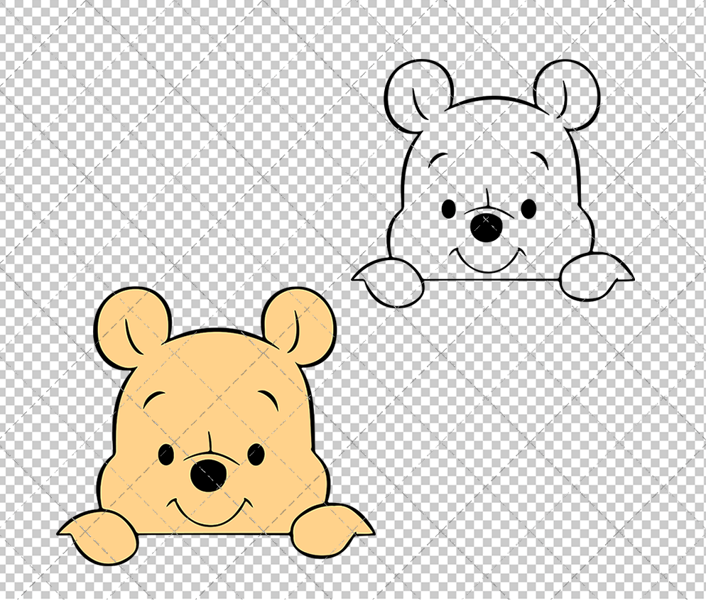 Baby Winnie The Pooh 004, Svg, Dxf, Eps, Png SvgShopArt