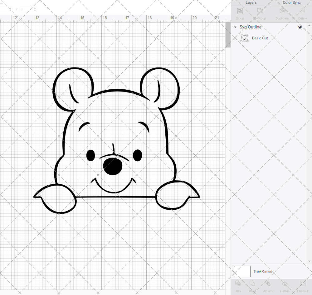 Baby Winnie The Pooh 004, Svg, Dxf, Eps, Png SvgShopArt