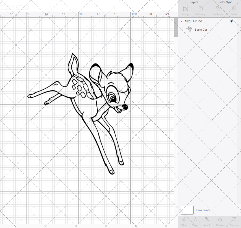 Bambi 002, Svg, Dxf, Eps, Png SvgShopArt