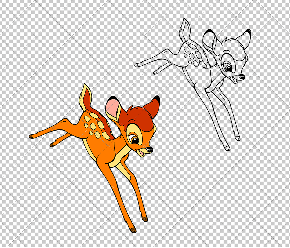 Bambi 002, Svg, Dxf, Eps, Png SvgShopArt