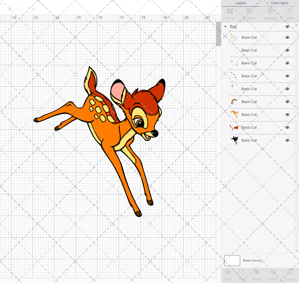 Bambi 002, Svg, Dxf, Eps, Png SvgShopArt