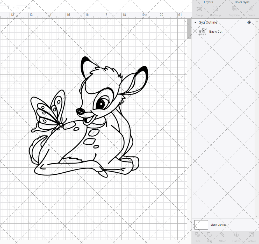 Bambi, Svg, Dxf, Eps, Png SvgShopArt