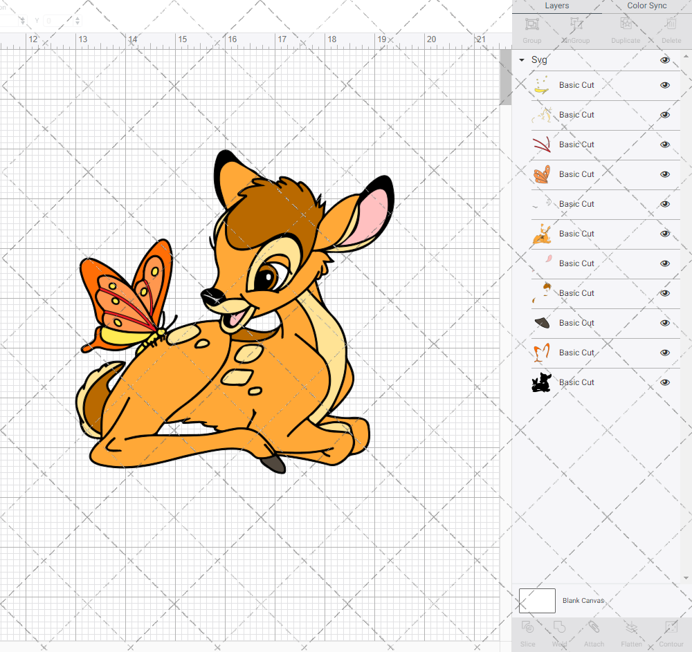 Bambi, Svg, Dxf, Eps, Png SvgShopArt