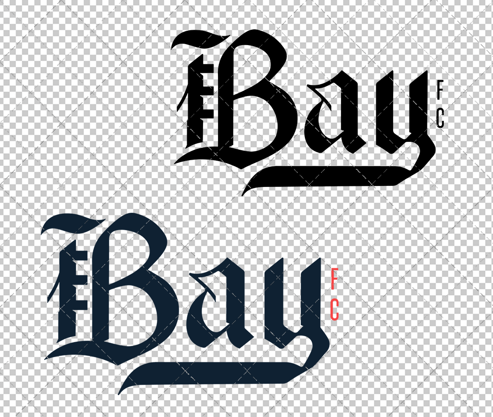 Bay FC Wordmark 2003, Svg, Dxf, Eps, Png