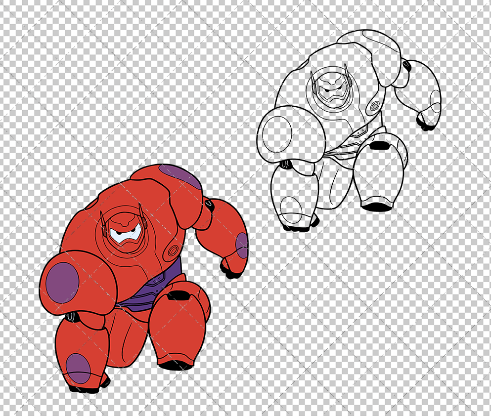 Baymax Mech - Big Hero, Svg, Dxf, Eps, Png SvgShopArt